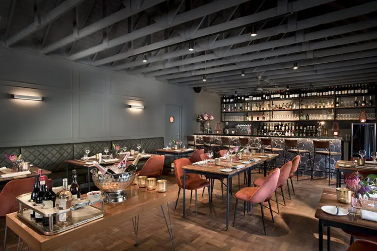 Dining at The Peech. 