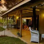 Enjoy a warm evening sitting on the deck outside.