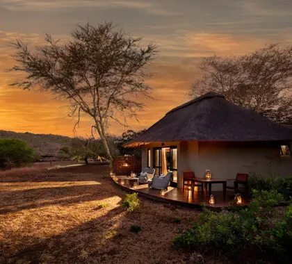 Una suite en Phinda Zuka. 