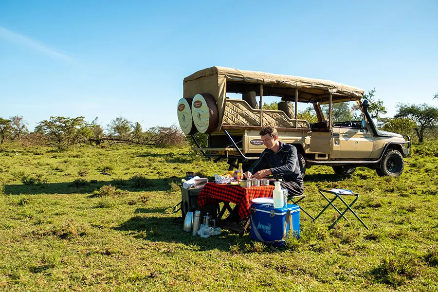 Picnic en la reserva.
