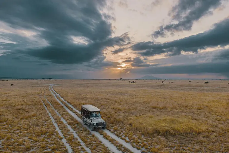 Dramatic skies in Amboseli.