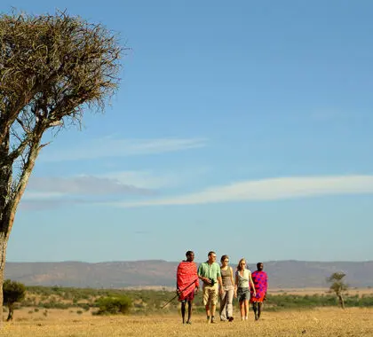 Paseo por las zonas salvajes del Mara con guerreros masai | Porini Mara Camp