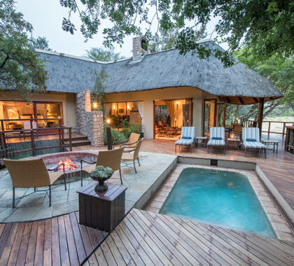 Presidential suite-swimming pool and boma area