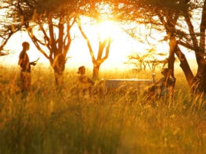 Soak up the sights, sounds and smells of the African savannah with an early morning bush breakfast.