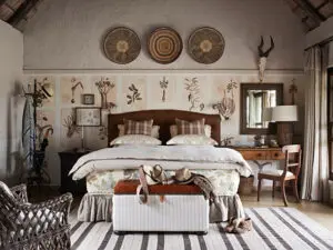 Many private safari lodges and villas have child-friendly rooms, like this one at Singita Castleton in the Sabi Sands.