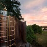 Many camps and lodges have outdoor showers, offering a private space with lovely views of the surrounding bush.