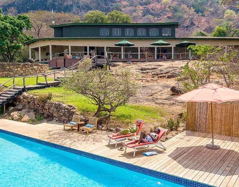 The ideal way to spend your days soaking up the sun | Pumulani Lake Lodge.