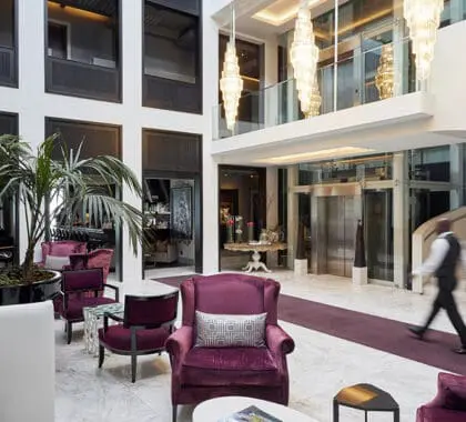 The Queen Victoria Hotel is situated within a precinct of heritage buildings in the V&A Waterfront district.