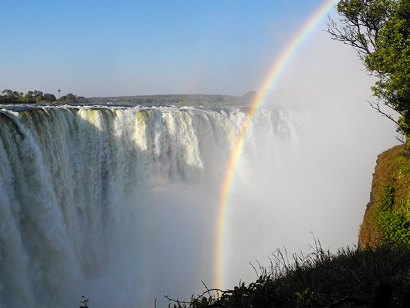 Step off the train at Victoria Falls & prepare for the 'Smoke that Thunders'!
