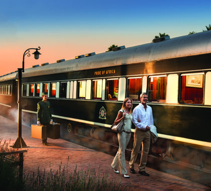 Rovos Rail transmite una sensación de lujo del viejo mundo. 