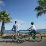 Cycle along the promenade. 