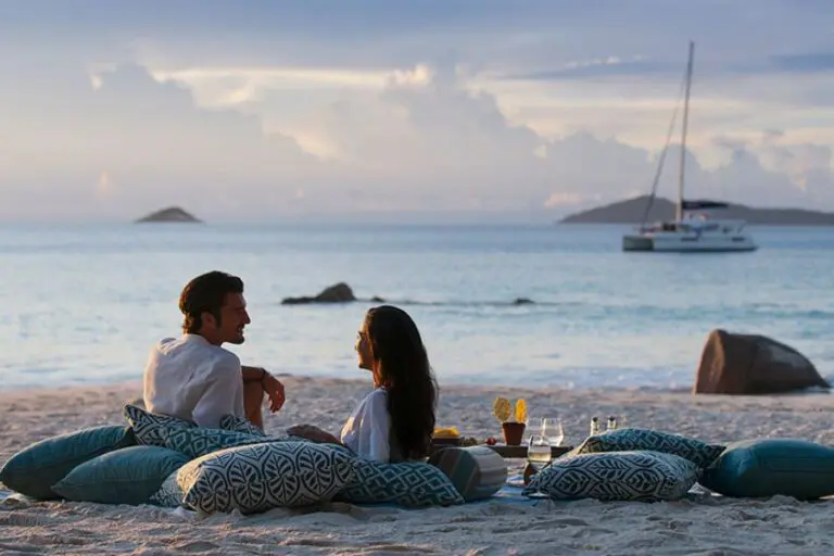 Sundowners on the beach.