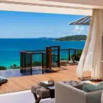 Vistas de la villa en Raffles Praslin.