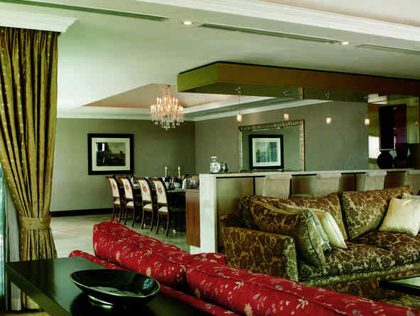 The rooms offer a luxurious interior.