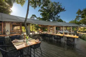 Dine out on the deck.