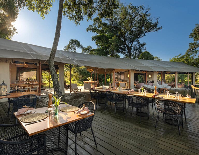 Dine out on the deck.