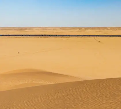 Rovos Rail en el desierto.