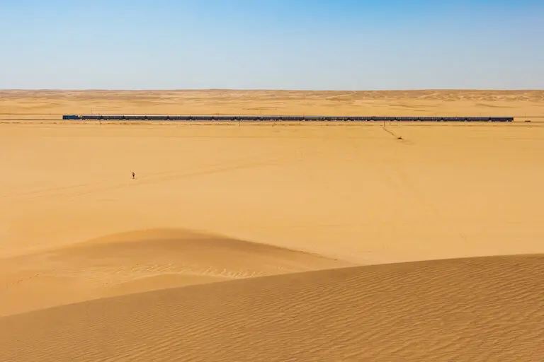 Rovos Rail in the desert.