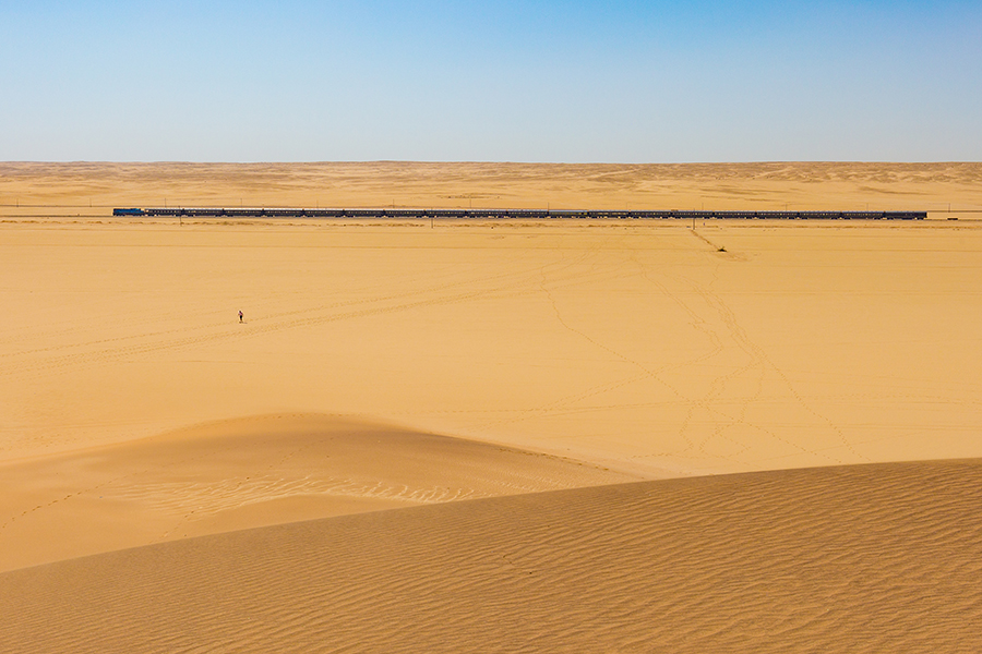 Rovos Rail in the desert.