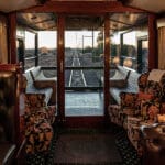 The observation car on the Pride of Africa train. 