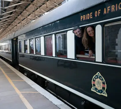 Rovos Rail's Pride of Africa ready for departure.