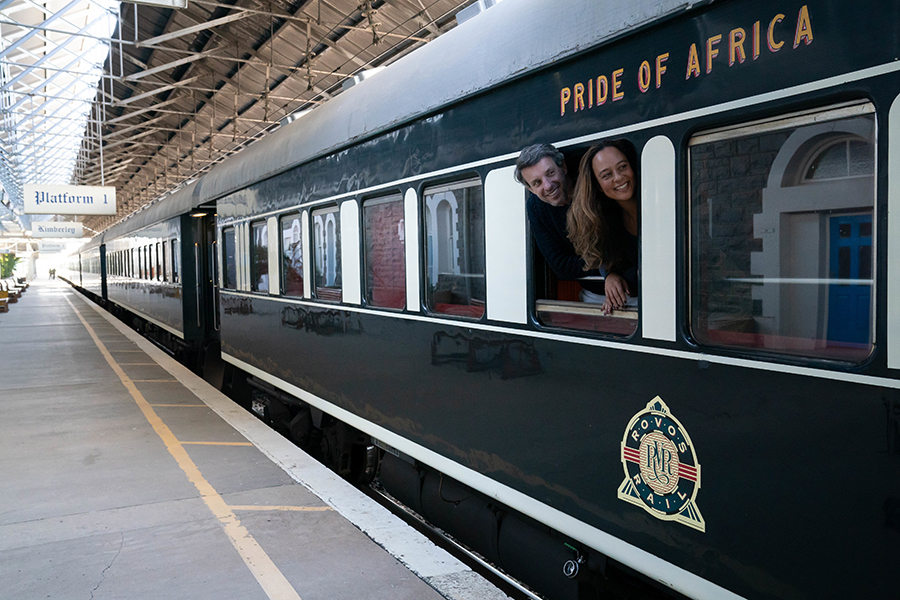 Rovos Rail's Pride of Africa ready for departure.
