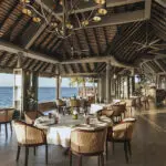 Dining at La Goelette restaurant. 