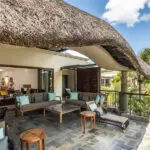 The hotel's Penthouse Suite has a lounge that leads outside to a private dining terrace.