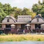 Royal Zambezi Lodge is right on the banks of the river, with its own jetty, boats and canoes.
