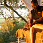 Indulge yourself with a treatment at the Royal Zambezi Bush Spa, exuding an air of balance, peace and tranquility.
