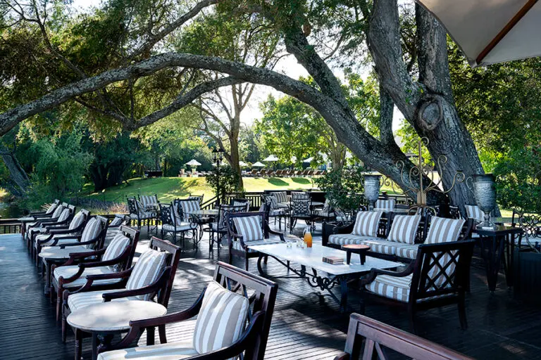 There are exquisite dining locations dotted throughout.