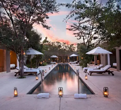Zona de la piscina