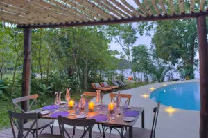 RubondoIslandCamp-Dining-SwimmingPool