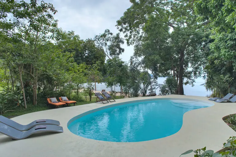 RubondoIslandCamp-SwimmingPool-Evening