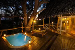 Rufiji River Camp suite deck.