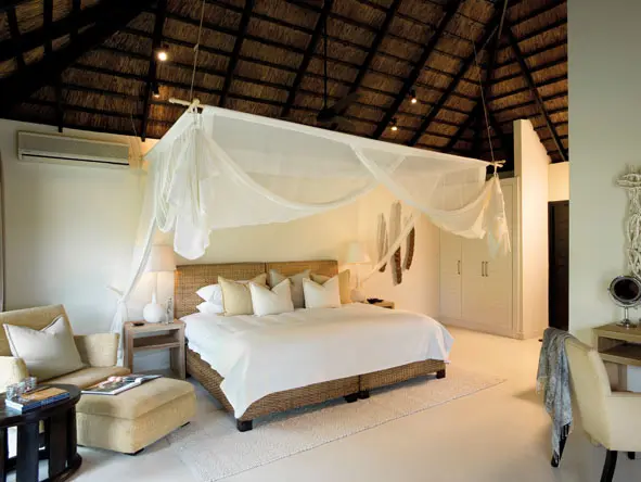 Expect stunning interiors & beautiful furnishings at our best lodges - this is Lion Sands River Lodge in the Sabi Sands Reserve.