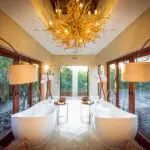 Twin bathtubs in a Luxury Villa.