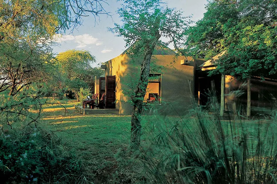 The suites are designed to blend into the reserve. 