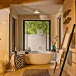 Each of the six luxury suites has a heated spa bath.