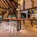 The main lodge has a bar.