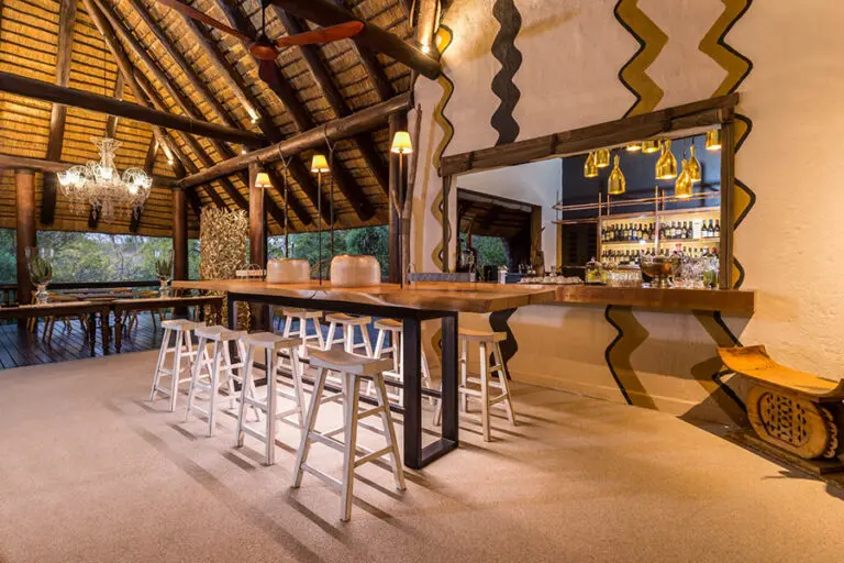 The main lodge has a bar.