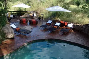 Little Bush Camp's secluded swimming pool.