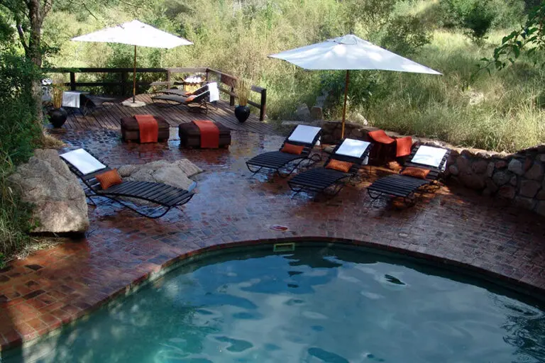 Little Bush Camp's secluded swimming pool.