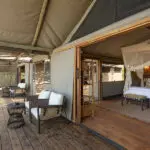 Spacious and comfortable tented suites.