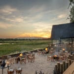 The boma dining area at Sable Alley.