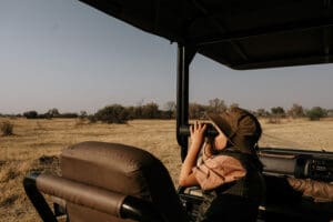 Kids on safari at Sable Alley.