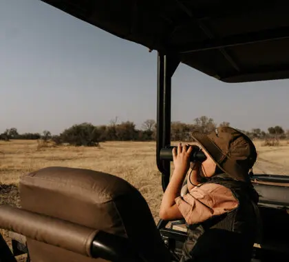 Kids on safari at Sable Alley.