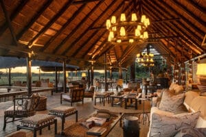 Inviting interior of Sable Alley lodge.