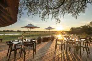 The dining deck.