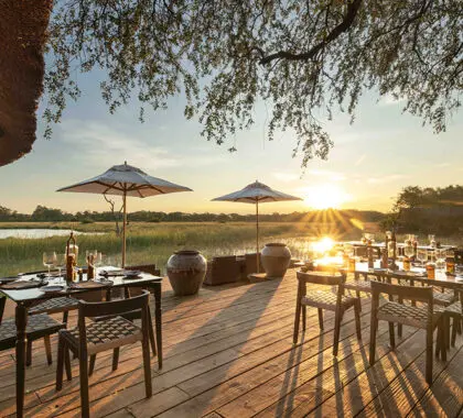 The dining deck.